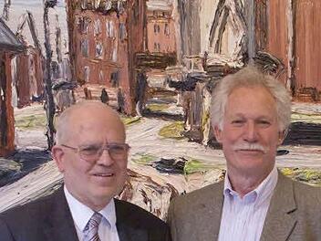 Führungswechsel im Kunstverein Coburg: Als Nachfolger von Kurt Neun (links) wird Achim Schmidt neuer Geschäftsführender Vorsitzender. Neun wird sein Stellvertreter. Foto: Joachim Goslar