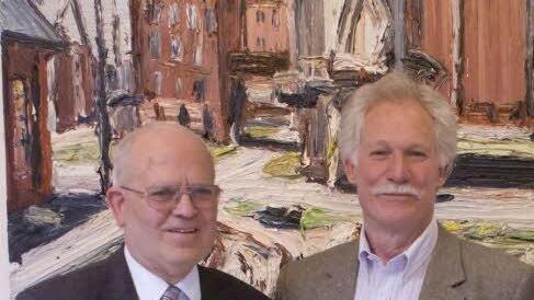 Führungswechsel im Kunstverein Coburg: Als Nachfolger von Kurt Neun (links) wird Achim Schmidt neuer Geschäftsführender Vorsitzender. Neun wird sein Stellvertreter. Foto: Joachim Goslar