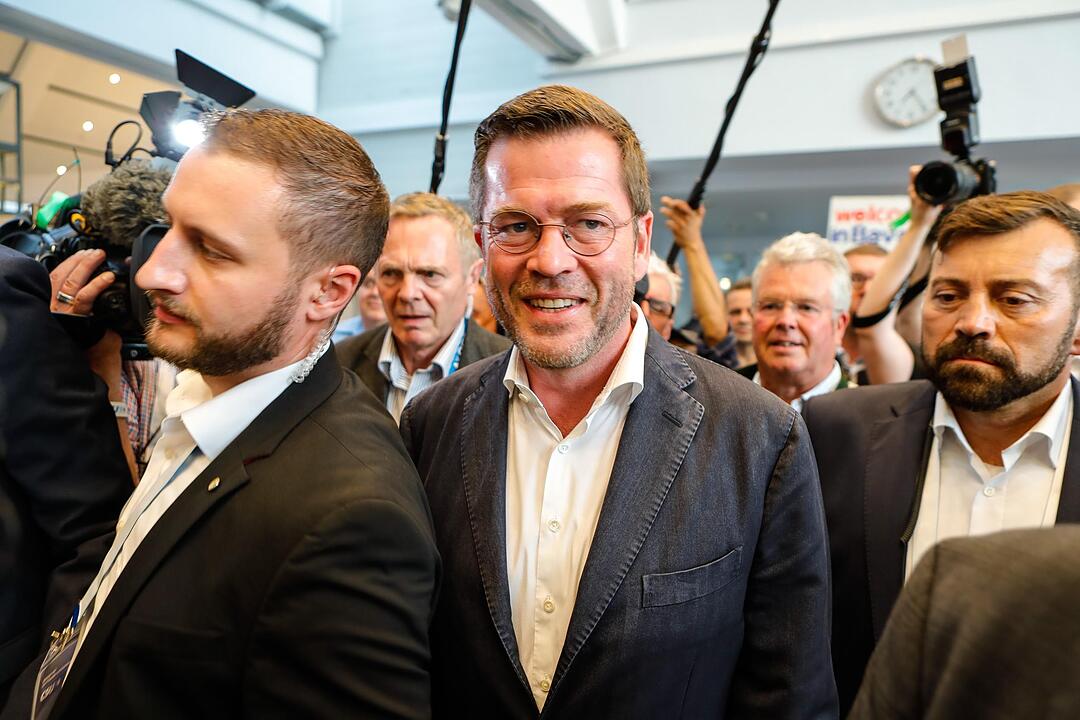 Wahlkampf der CSU - Karl-Theodor zu Guttenberg in Kulmbach