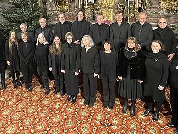 Das Ensemble Vokal Münnerstadt singt am 3. Advent beim Weihnachtskonzert in der Münnerstädter Klosterkirche.
