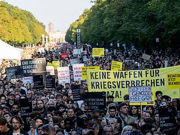 Demonstration für Gaza in Berlin