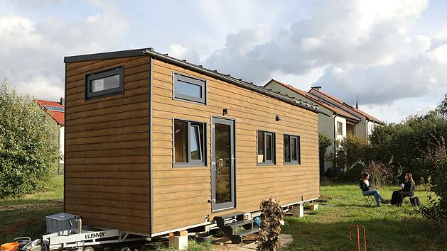 Dieses Tiny-House steht in Hallstadt.