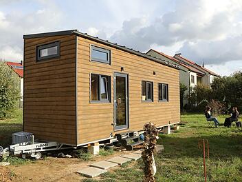 Dieses Tiny-House steht in Hallstadt.