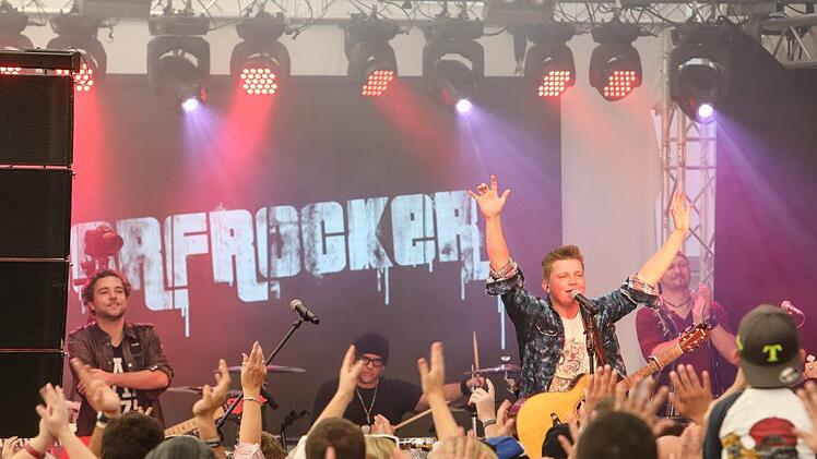 Die Dorfrocker beim Benefizkonzert am 30. September in Bamberg. Foto: Barbara Herbst