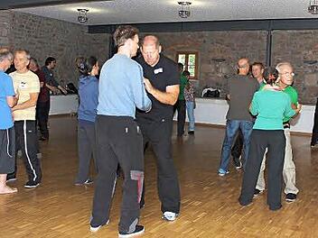 Mehr als 50 Teilnehmer aus sieben Ländern Europas nahmen am zweiten "Tàijíquán-Push Hands-Treffen" in Haßfurt teil. Fotos: Naumann