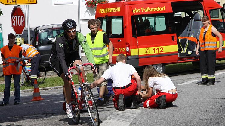 Es gab einige kleine St&uuml;rze, aber keine schlimmen Verletzungen. Foto: sae
