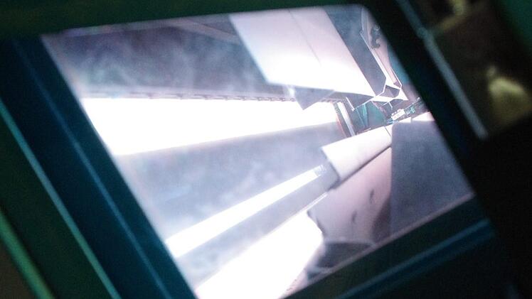 Ein Blick ins Innere des Farbausleser. Foto: Marco Meißner