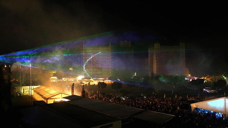 Lasershow beim Coburger SchlossplatzfestFoto: Timo Geldner