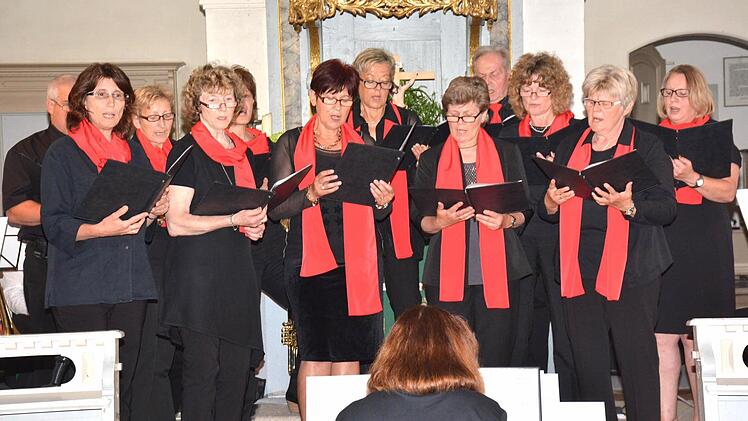 Der liturgische Chor Ermershausen in Aktion. Foto: Schmidt