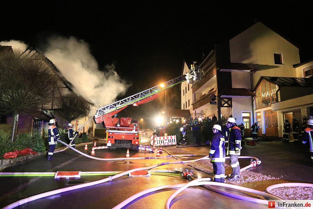 Scheune brennt in Bärnfels