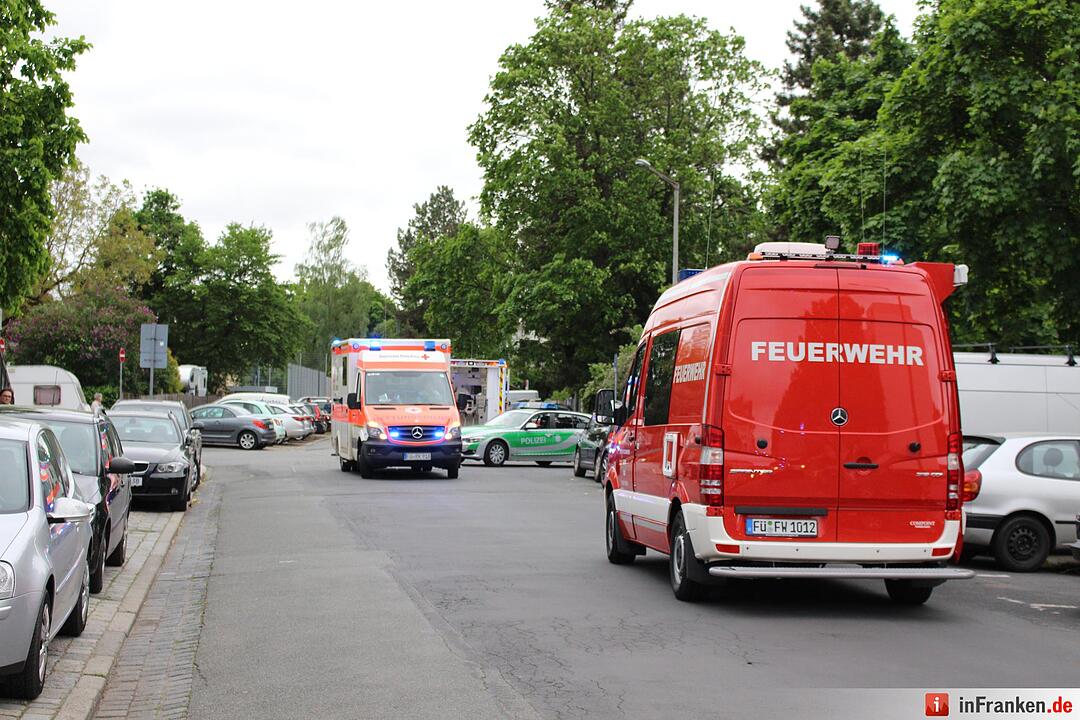 Fürth: Wohnungsbrand in der Südstadt