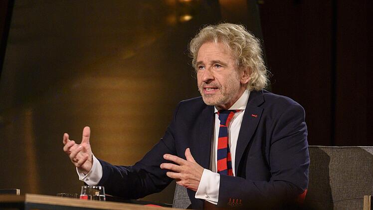 Gestenreich, witzig und schlagfertig: Thomas Gottschalk während der Aufzeichnung der Sendung "Gottschalk liest?". Foto: Fabian Stoffers