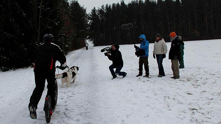 Das Kamerateam bei der Arbeit.