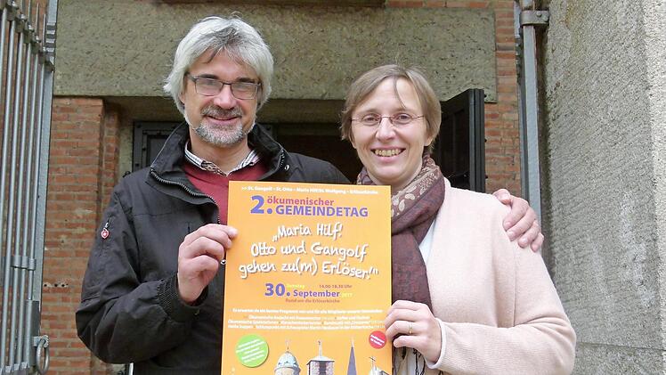 Pastoralreferent Hubertus Lieberth und Pfarrerin Dorothea Münch laden zur Erlöserkirche ein.  Foto: Marion Krüger-Hundrup