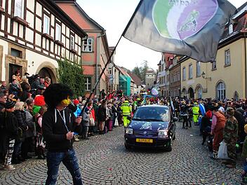 Die Sambagruppe sorgte beim Seßlacher Faschingsumzug für gute Stimmung. Christoph Wiedemann