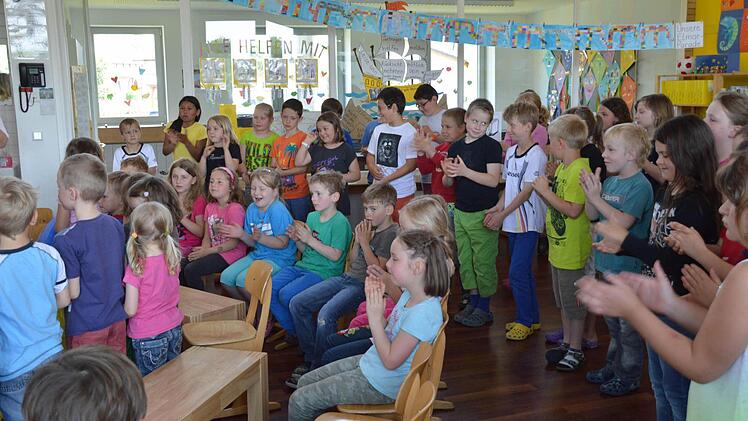 In Untermerzbach hatten die Kinder vie Spaß am gemeinsamen Einstudieren von Liedern.  Foto: privat