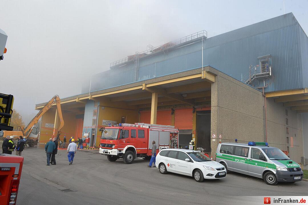 Brand in Müllheizkraftwerk