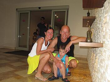 Familie Aulbach im Türkeiurlaub. Fotos: privat