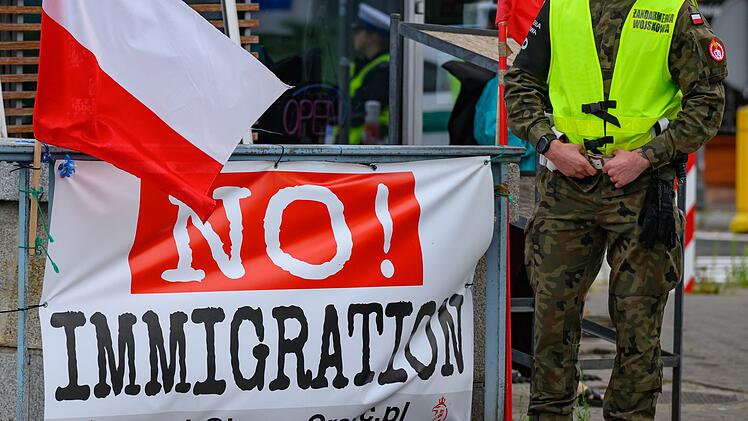 Kontrollen an der deutsch-polnischen Grenze - Slubice