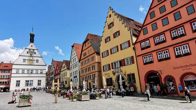 Rothenburg ob der Tauber im mittelfr&auml;nkischen Landkreis Ansbach