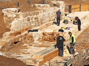 Bei der Freilegung der St.-Henrici-Bastion entdeckten die Archäologen, dass es bereits vorher eine Befestigung gegeben haben muss.