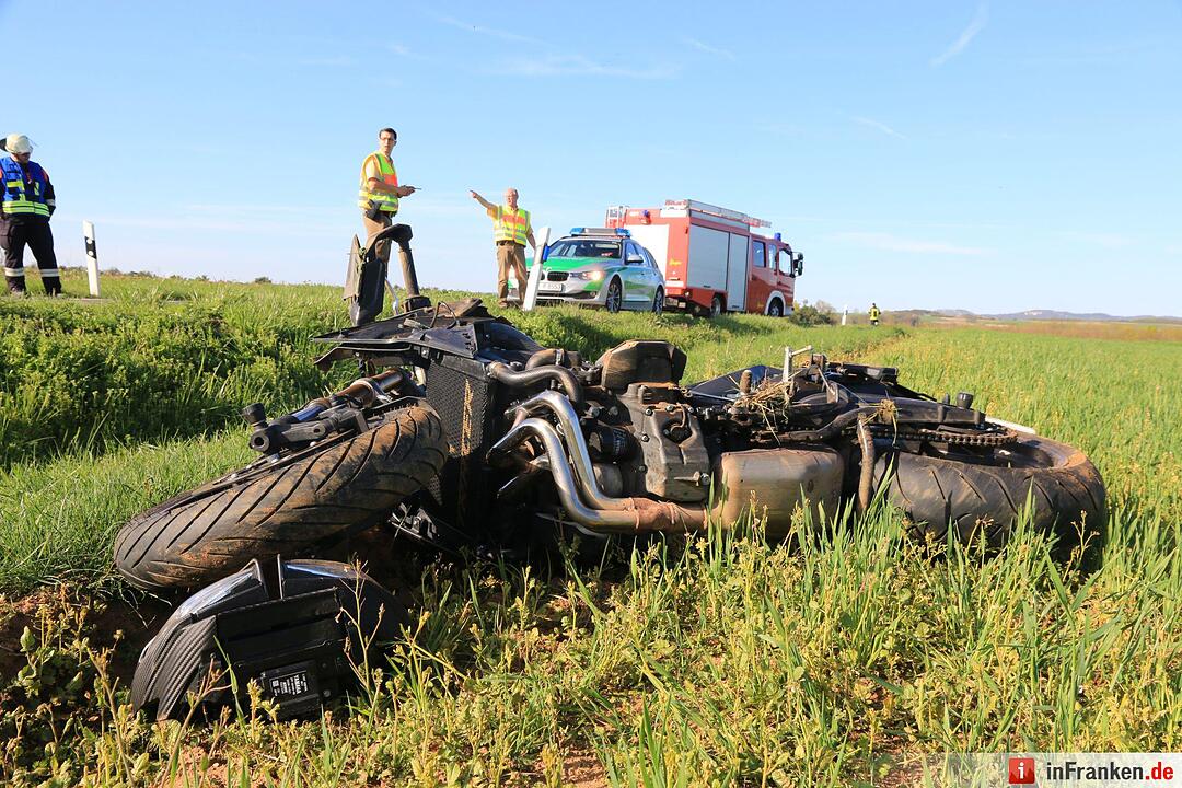Motorradunfall bei Effeltrich: 24-Jähriger schwer verletzt