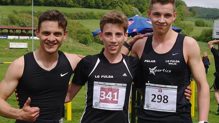 Die Sieger auf der 4,3 Kilometer langen Strecke.