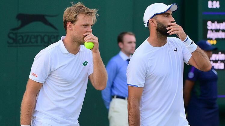 Nach dem Sieg beim ATP-Turnier in Halle blieben Kevin Krawietz (links) und Horia Tecau in London hinter den Erwartungen zurück.