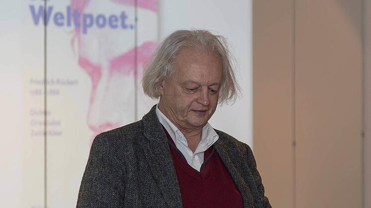 Geistesverwandt und irgendwie auch äußerlich ähnlich: Rudolf Kreutner, der als Projektleiter des Rückertjahres fungierte.