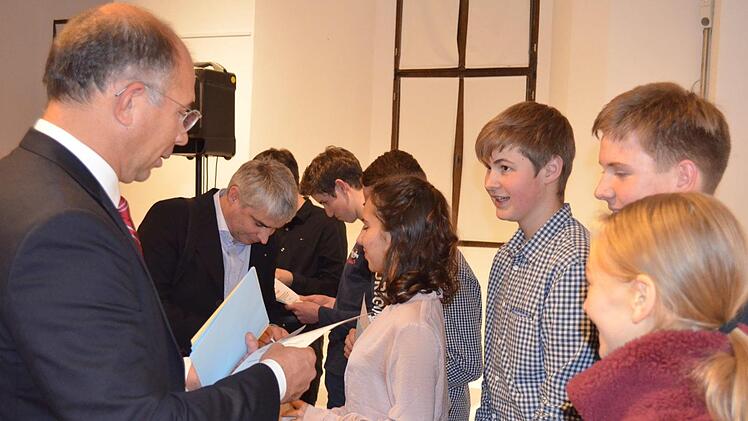 Bei der Ehrung Foto: Sonja Hoffmann