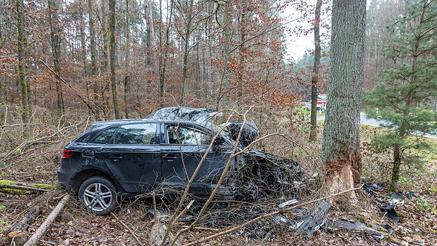 Auto kracht frontal gegen Baum: Fahrer verstirbt an Ort und Stelle
