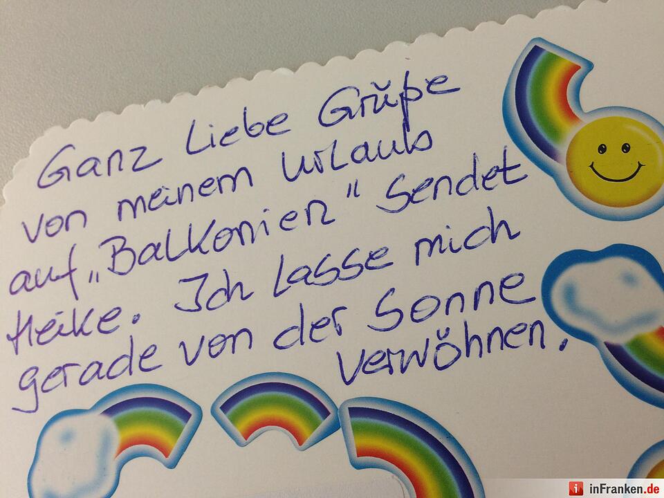Urlaubspostkarten der inFranken.de-Leser