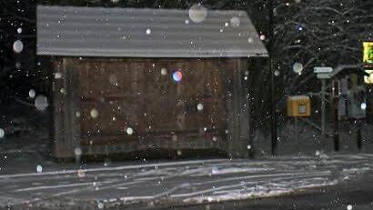 Ziemlich duster ist es an der Bushaltestelle im Rugendorfer Ortsteil Losau. Dies könnte verbessert werden. Foto: Klaus Klaschka