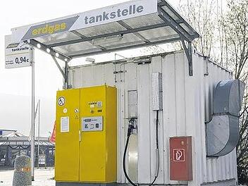 Erdgastankstelle wird umgebaut