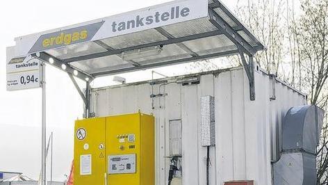 Erdgastankstelle wird umgebaut