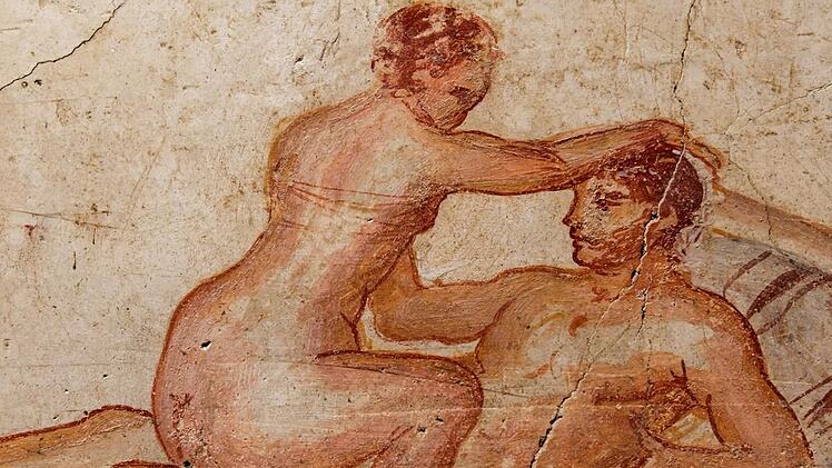 Sexszenen auf Fresken waren in Pompeji privat und in Thermen ein beliebtes Motiv.