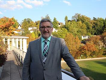 Michael Busch auf der Dachterrasse des Kongresshauses Rosengarten.Simone Bastian