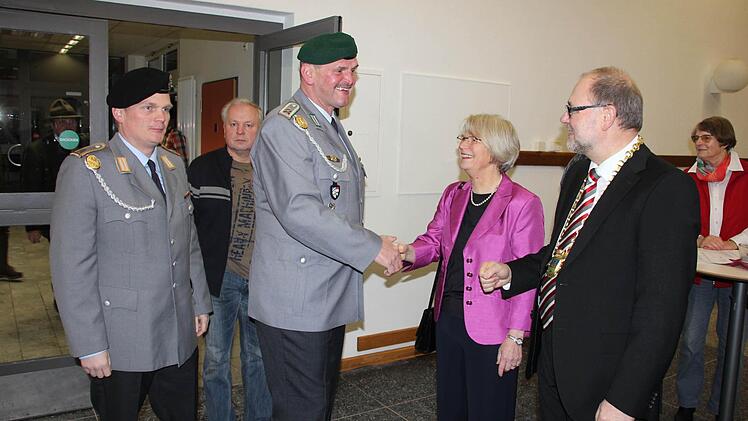 Michael Bezdeka von den Unterpreppacher Reservisten wurde auch begrüsst.