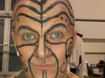 Hätten Sie ihn erkannt? Das ist Schauspieldirektor Matthias Straub als Queequeg Foto: privat