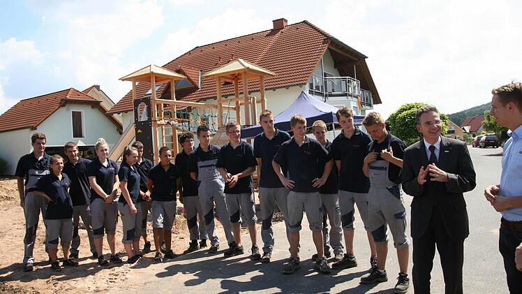 Der Spielplatz ist fast fertig. Foto: Werner Baier