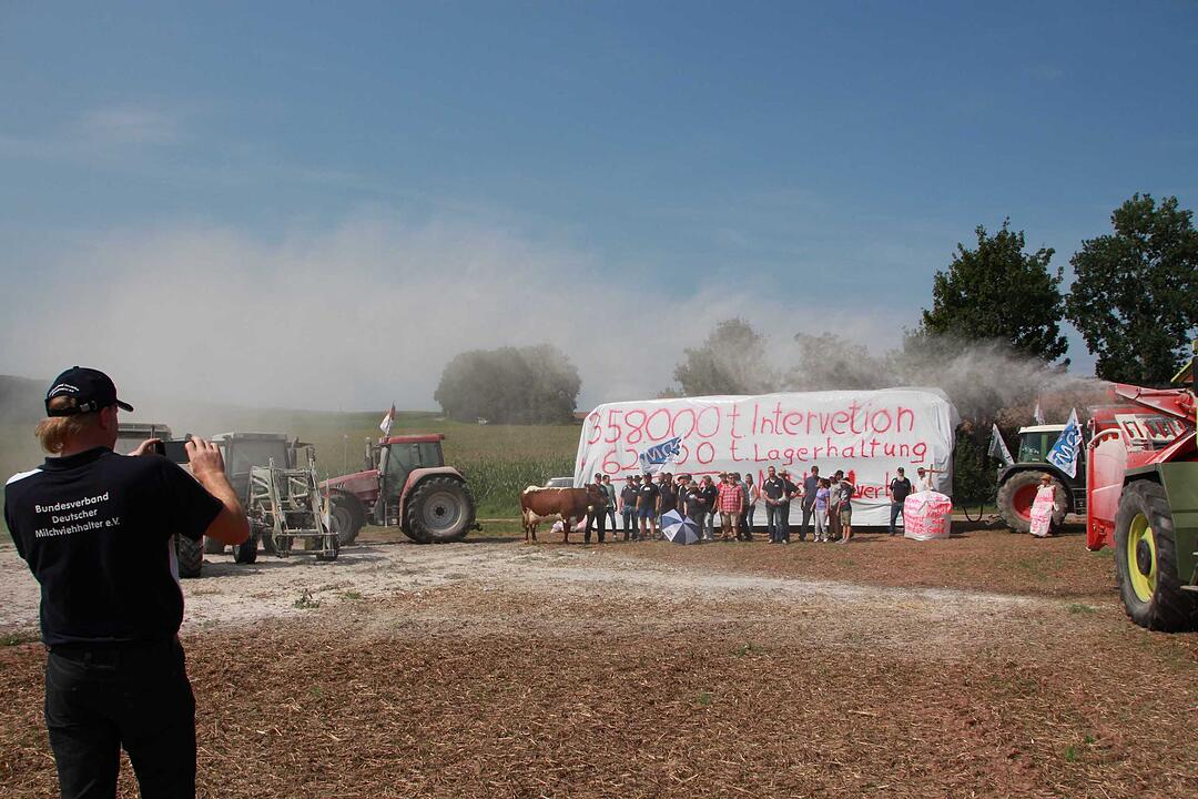Bad Kissingen: Protest der Milchbauern