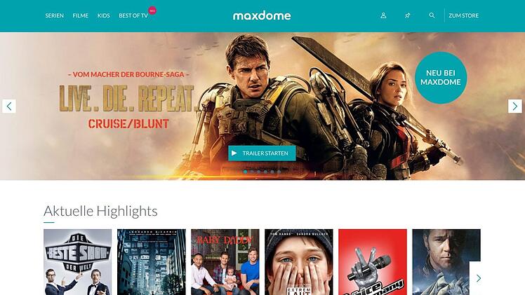 Maxdome bietet für knapp acht Euro monatlich Zugriff auf Serien und Filme - sowie gegen einen Aufpreis auch auf aktuelle Spielfilme. Foto: Olaf Winkler