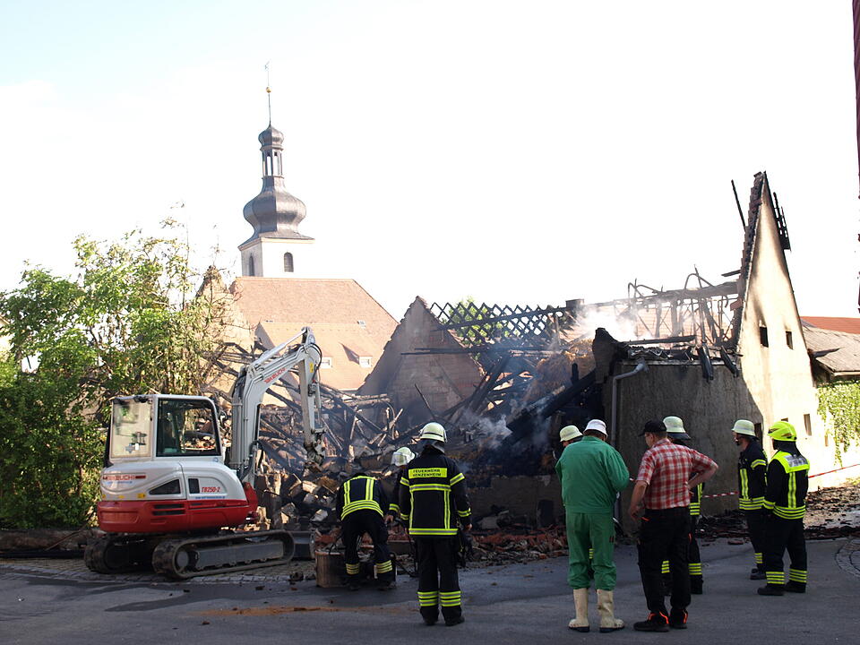 Scheunenbrand Nenzenheim