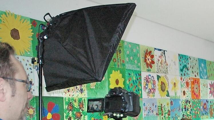 Dreharbeiten im Familienzentrum Foto: Landratsamt