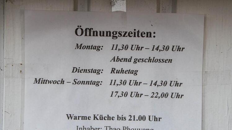 Anders als die meisten anderen Bistros hat der Thai montags geöffnet.