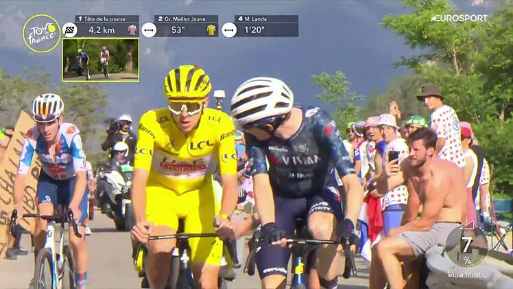 Favoriten in Lauerstellung bei einer Bergetappe: Auch 2025 hat die Tour wieder etliche spektakuläre Etappen zu bieten.