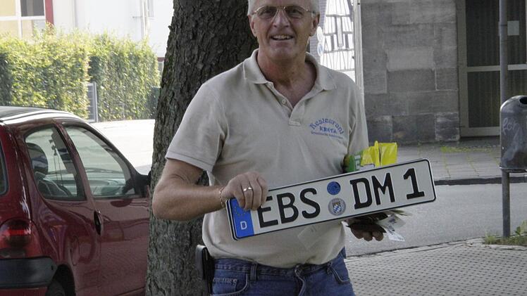 Michael Dütsch hat sein Kennzeichen.