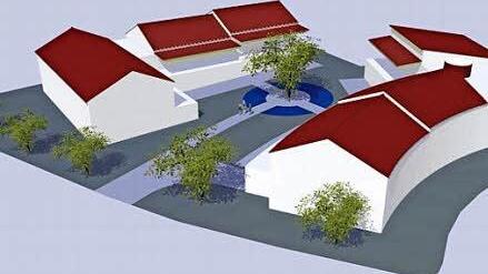 Diese Projektstudie wurde für eine Mehrgenerationen-Wohnanlage in Bad Neustadt entwickelt. Foto: Architekt Peter Dechant