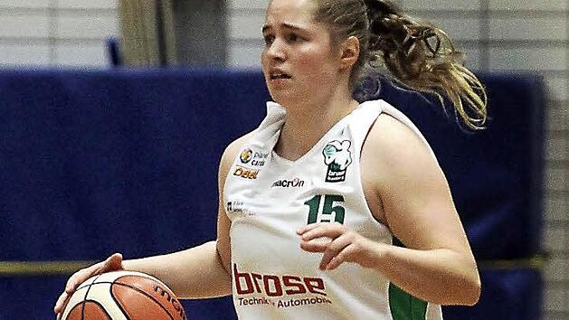 Das Verletzungspech bei den Damen der DJK Brose Bamberg rei&szlig;t nicht ab: Nun droht auch die angeschlagene Kathrin Gut auszufallen. Foto: sportpress