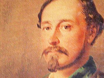 Herzog Ernst II. von Sachsen-Coburg und Gotha. Das Portrait hängt im Coburger Staatsarchiv. Foto: Simone Bastian